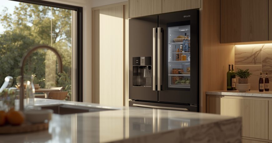 ساید بای ساید LG مدل X33 در آشپزخانه مدرن